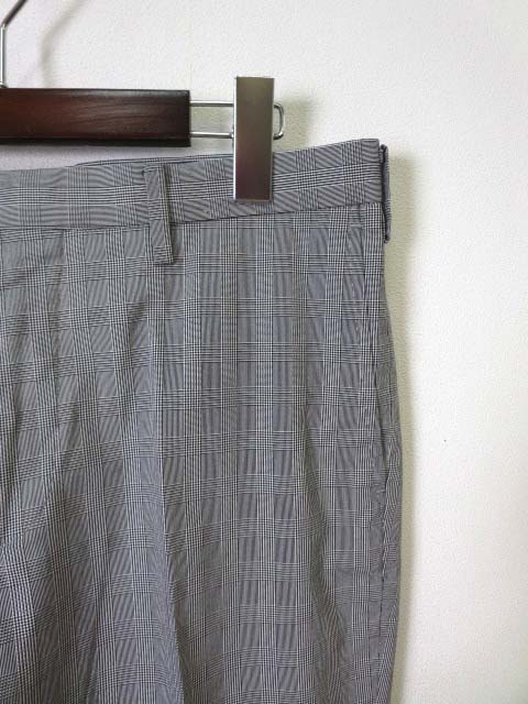 ユニクロ Uniqlo パンツ スラックス コットン グレンチェック柄 L グレー メンズ 068 ベクトルパーク