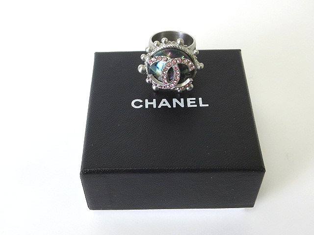 シャネル CHANEL 指輪 リング ココマーク 02C ココマーク ライン 