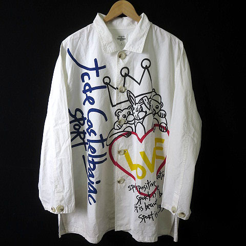 カステルバジャック CASTELBAJAC シャツ ジャケット ロング ロゴ 