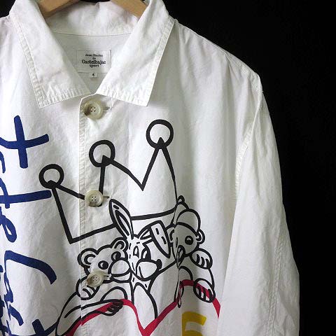 カステルバジャック CASTELBAJAC シャツ ジャケット ロング ロゴ カステルバジャック CASTELBAJAC シャツ ジャケット ロング ロゴ