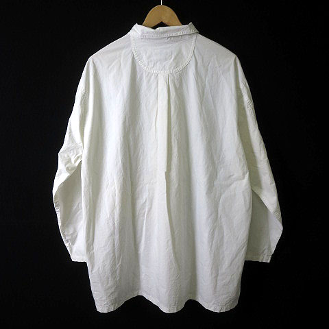 CASTELBAJAC◆長袖シャツ/4/コットン/WHT/ギンガムCK ３０％OFF 2025春夏新作 カステルバジャック 綿×麻 長袖