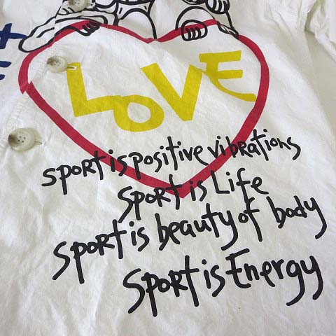 CASTELBAJAC◆長袖シャツ/4/コットン/WHT/ギンガムCK ３０％OFF 2025春夏新作 カステルバジャック 綿×麻 長袖