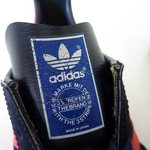 アディダス Adidas Samoa サモア スニーカー シューズ 80 S ヴィンテージ スエード レザー 日本製 Us 10 紺 ネイビー ネオンレッド 28 0 レア 希少 靴 くつ メンズ 068 ベクトルパーク