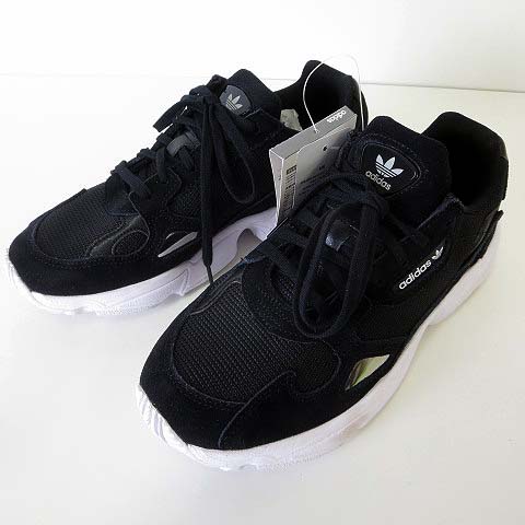 未使用品 アディダス Adidas ファルコン Falcon スニーカー シューズ 23 5 黒 ブラック B くつ 靴 タグ付 美品 レディース 068 ベクトルパーク