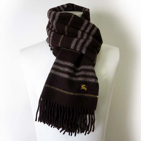 バーバリーブラックレーベル BURBERRY BLACK LABEL マフラー カシミヤ 