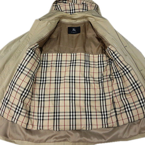 バーバリー BURBERRY コート 中綿 ステンカラー ノバチェック柄 ダウン 