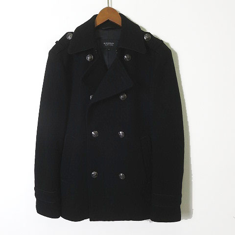 美品 M バーバリーブラックレーベル ウール ダウンジャケット 黒 ノバ  