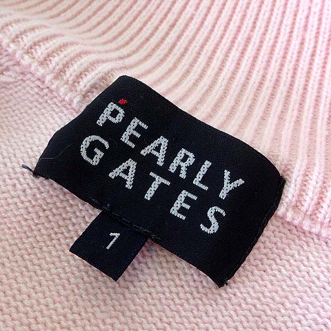 パーリーゲイツ PEARLY GATES ニット セーター ロゴ ハーフ ジップ