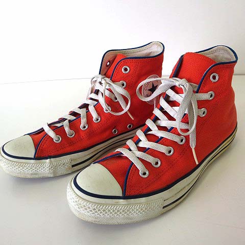 コンバース Converse オールスター All Star スニーカー ハイカット シューズ キャンバス 27 5cm オレンジ 青 ブルー Us 9 くつ 靴 メンズ 068 ベクトルパーク