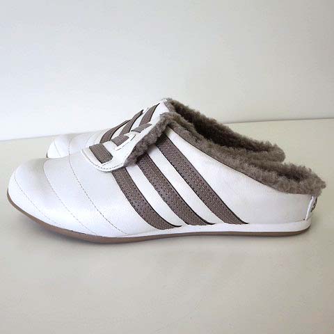 アディダス adidas スニーカーサンダル スリッパ 裏ボア レザー