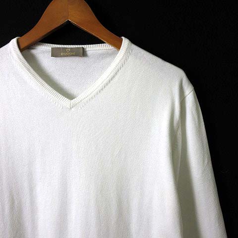 クルチアーニ cruciani ニット カットソー コットン Vネック CU3171 