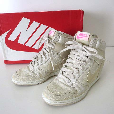 未使用級☆NIKE DUNK SKY HI ハイカットスニーカー インヒール Nike Dunk SKy High Black W for sale | eBay