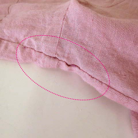 コズミックワンダー Cosmic Wonder アッシュペーフランス H P France ワンピース ロングワンピース Celestial Dress Lamp Harajuku 限定 麻 リネン 100 長袖 1 S ピンク 桃色 レア 希少 レディース 068 ベクトルパーク