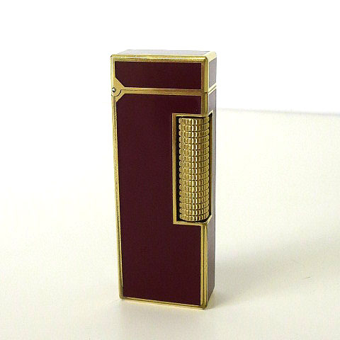 ダンヒル dunhill ガスライター ローラー 着火確認済 エンジ ボルドー 