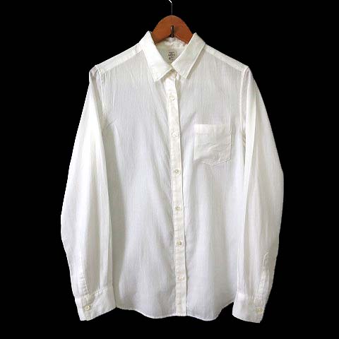 メゾンドリーファー Maison De Reefur シャツ ブラウス 長袖 コットン M 38 オフ白 ホワイト レディース 068 ベクトルパーク