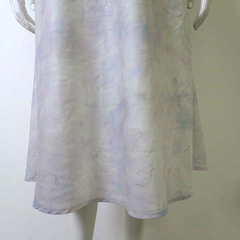 ワンアフター アナザー ナイスクラップ One After Another Nice Claup ワンピース キャミワンピース ロング グラデーション ラメ フレア ノースリーブ M 白 ホワイト 紫 ラベンダー レディース 068 ベクトルパーク