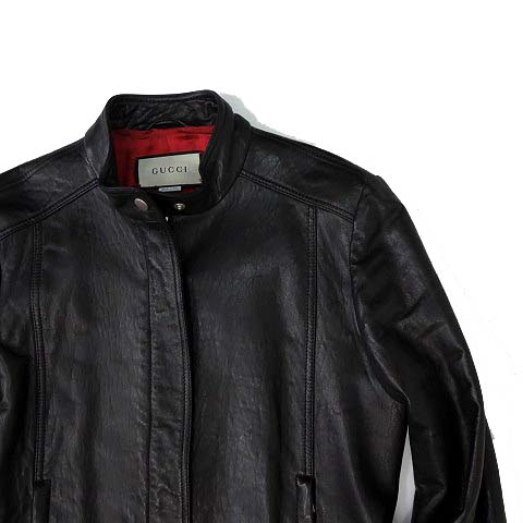 グッチ GUCCI ジャケット ライダースジャケット シングル 本革