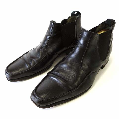 バーバリーブラックレーベル BURBERRY BLACK LABEL ブーツ サイドゴア 