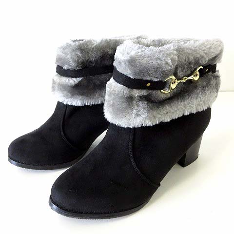 クロッシー Closshi ブーツ ショートブーツ ブーティ ファー スエード調 M 黒 ブラック グレー 23 0 くつ 靴 シューズ レディース 068 ベクトルパーク クロッシー Closshi ブーツ ショートブーツ ブーティ ファー スエード調 M 黒 ブラック グレー 23 0 くつ 靴 シューズ レディース 068 ベクトルパーク