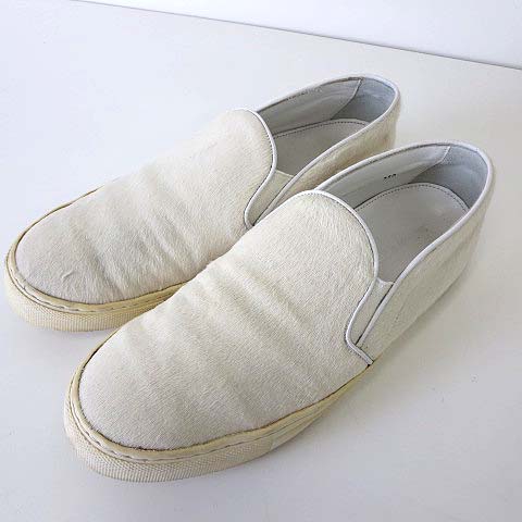 ネオンサイン Neon Sign スリッポン シューズ スニーカー ハラコ レザー 26 5 オフ白 くつ 靴 メンズ 068 ベクトルパーク