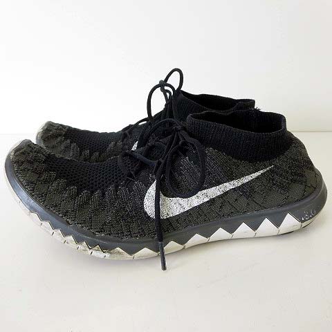 ナイキ Nike フリーフライニット Free Flyknit 3 0 スニーカー ランニングシューズ 24 0 チャコールグレー 黒 ブラック くつ 靴 レディース 068 ベクトルパーク