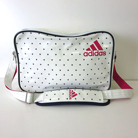 アディダス Adidas バッグ ショルダーバッグ ロゴ スター 総柄 エナメル 消臭 抗菌加工 白 ホワイト 黒 ピンク かばん 鞄 カバン 国内正規品 メンズ レディース 068 ベクトルパーク