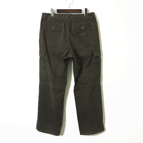 ユニクロ Uniqlo パンツ カーゴパンツ モールスキン コットン L 33 カーキ メンズ 068 ベクトルパーク