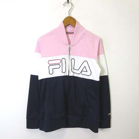 フィラ FILA ジャケット メッシュ ドライ ビッグ ロゴ刺繡 配色