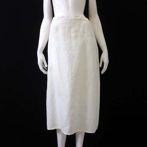 マックスマーラ MAX MARA スカート ロングスカート 麻 リネン 100  
