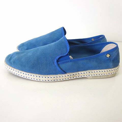 リビエラ Rivieras スリッポン シューズ 本革 スエード レザー 42 青 ブルー 27 0cm くつ 靴 メンズ 068 ベクトルパーク