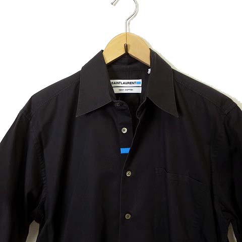 サンローラン SAINT LAURENT シャツ カジュアルシャツ 半袖 コットン 