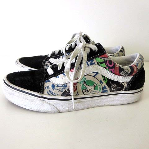 バンズ Vans オールドスクール Old Skool スニーカー シューズ スエード キャンバス イラストプリント 22 5cm 黒 ブラック くつ 靴 レディース 068 ベクトルパーク バンズ Vans オールドスクール Old Skool スニーカー シューズ スエード キャンバス イラストプリント 22 5cm 黒 ブラック くつ 靴 レディース 068 ベクトルパーク