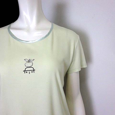 【70％OFF】 ロゴ カットソー Tシャツ PICONE ピッコーネ ビーズ M 半袖 刺繍 トップス
