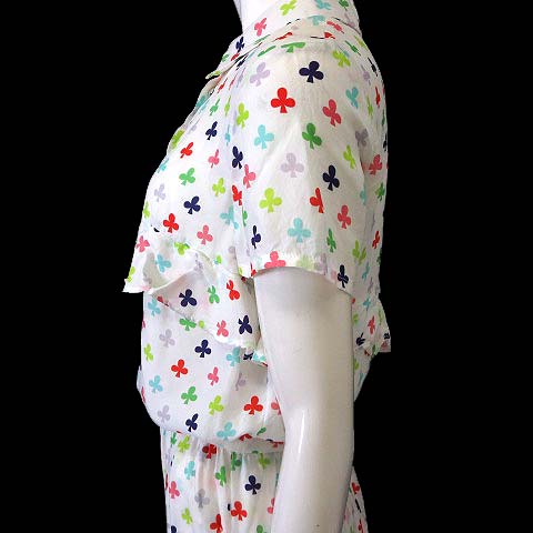 マヌーシュ MANOUSH セットアップ 上下 スカートスーツ 半袖 フリル  