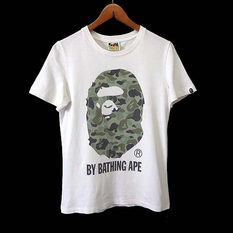 アベイシングエイプ A BATHING APE BAPE Tシャツ カットソー 半袖 ロゴ 