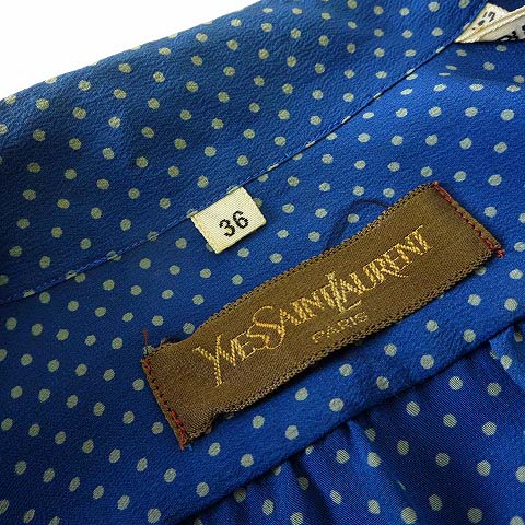 イヴサンローラン YVES SAINT LAURENT シャツ ブラウス ボウタイ 