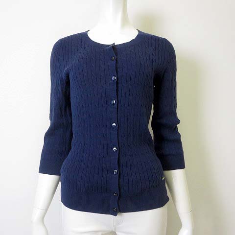 トミーヒルフィガー TOMMY HILFIGER カーディガン ニット ケーブル編み 