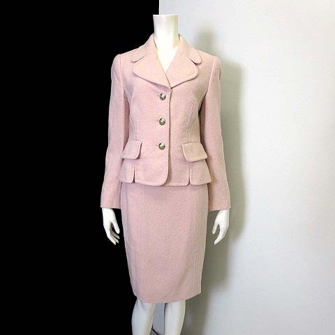 エスカーダ ESCADA スカートスーツ 上下 セットアップ ツイード ウール  