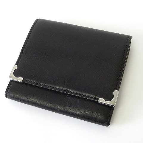 カルティエ Cartier コインケース 小銭入れ レザー 黒 ブラック  