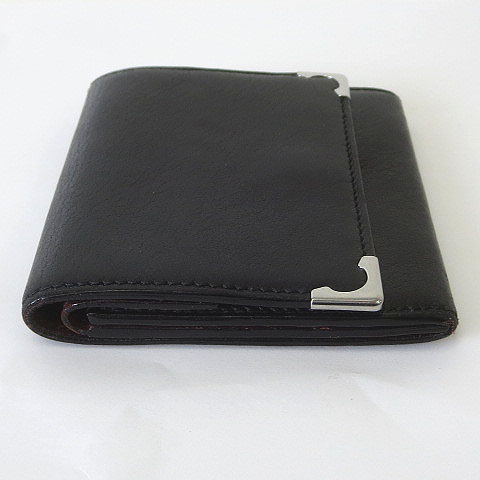 カルティエ Cartier コインケース 小銭入れ レザー 黒 ブラック