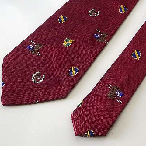 ポロ ラルフローレン POLO RALPH LAUREN ネクタイ 総柄 シルク 100