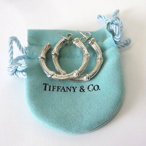ティファニー TIFFANY & CO. ピアス バンブー フープピアス シルバー 