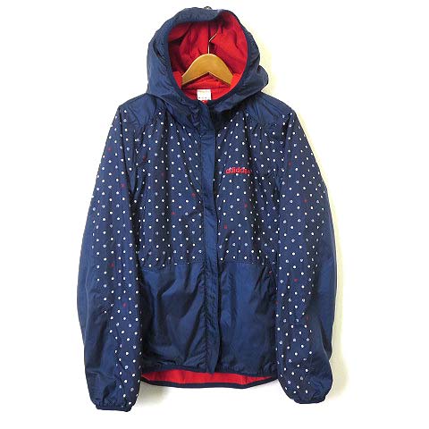アディダスネオ adidas neo ジャケット パーカー ナイロン 水玉 ドット 