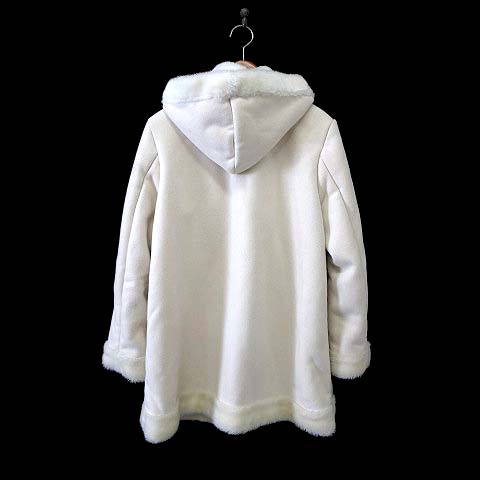 【ピンクハウス】PINK HOUSE フェイクムートンフード付きジャケット 中古・古着通販】PINK HOUSE (ピンクハウス) マルチワッペン