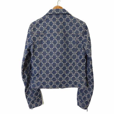 セリーヌ 総柄 デニムジャケット