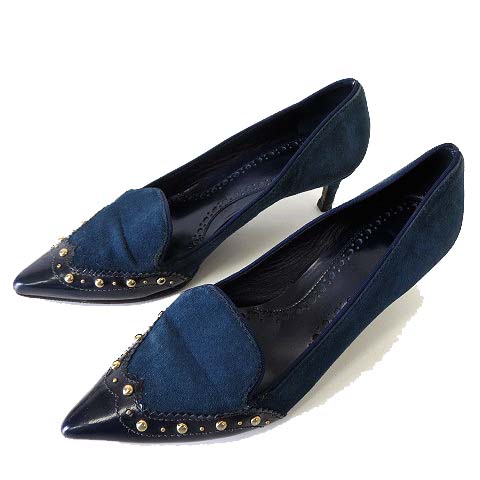トリーバーチ TORY BURCH パンプス 本革 スエード レザー ロック 