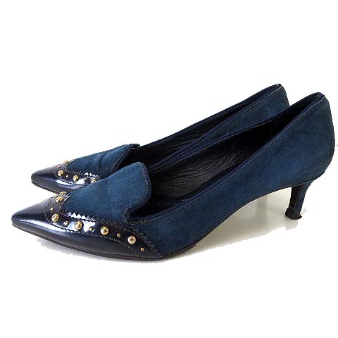 トリーバーチ TORY BURCH パンプス 本革 スエード レザー ロック 