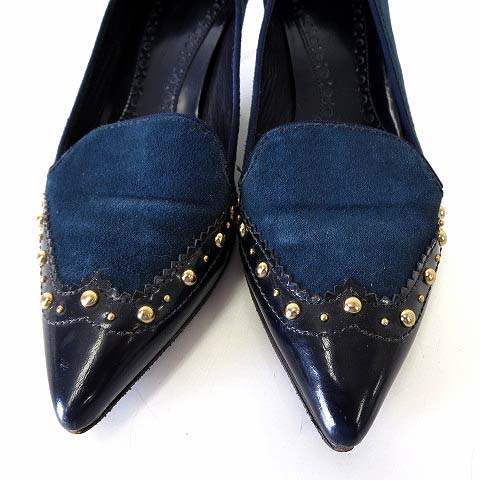トリーバーチ TORY BURCH パンプス 本革 スエード レザー ロック 
