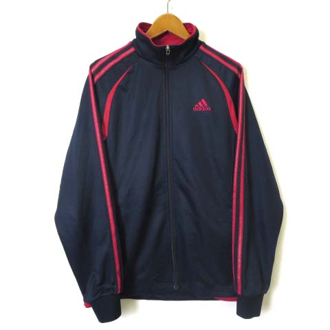 アディダス adidas ジャケット ジャージ ロゴ刺繡 3ライン ジップ 