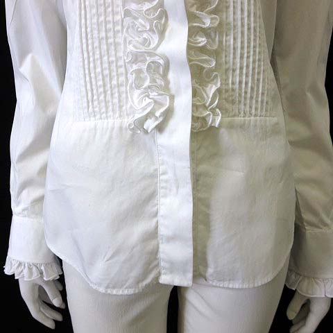 Dolce&Gabbana ドルガバ ブラウス ホワイト フリル blouse Dolce&Gabbana ドルガバ ブラウス ホワイト フリル blouse